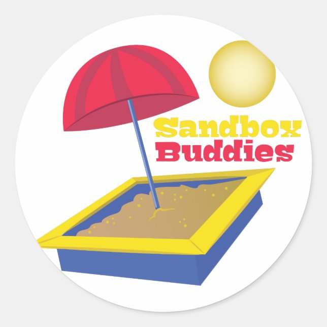 Adesivo Redondo Sandbox Buddies (Frente)