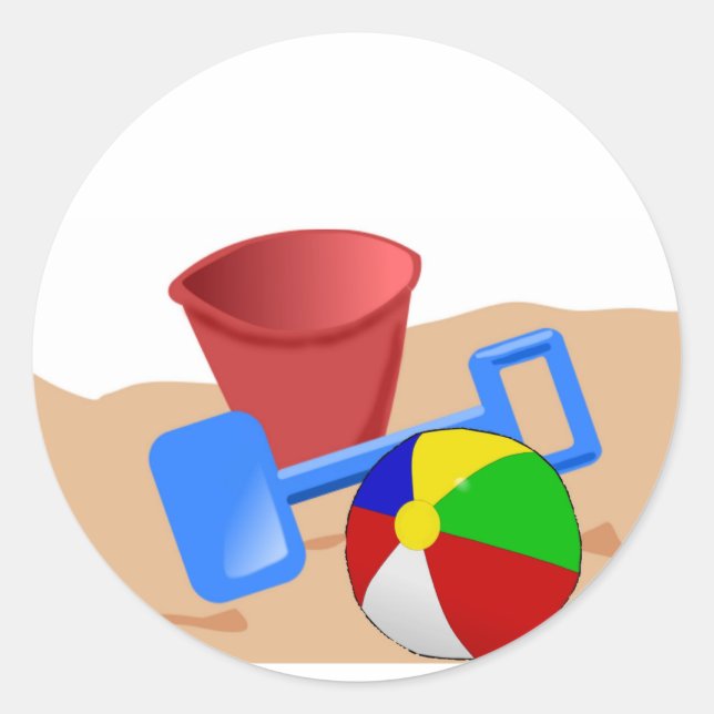 Adesivo Redondo Sandy Beaches (Frente)