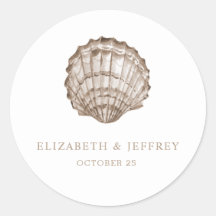 Sandy Seashells Marine Ocean Beach Wedding