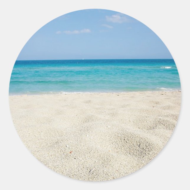 Adesivo Redondo Sandy Shore (Frente)