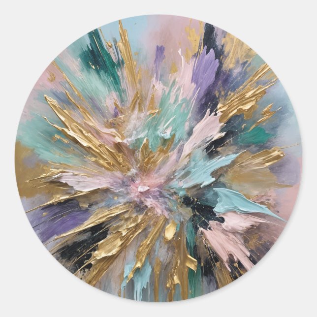 Adesivo Redondo Sangue Cósmico (Frente)