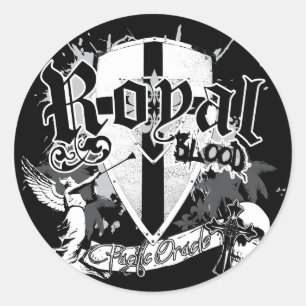 Adesivo Redondo Sangue real