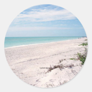 Adesivo Redondo Sanibel Island, Florida