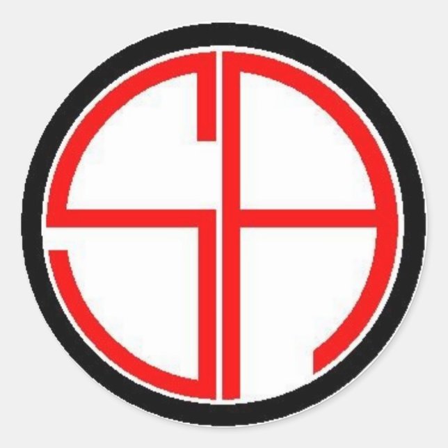 Adesivo Redondo Sans Crosshairs (Frente)