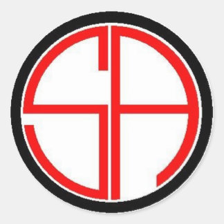 Adesivo Redondo Sans Crosshairs