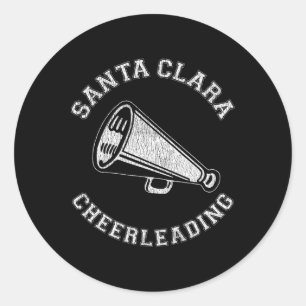 Adesivo Redondo Santa Clara Cheer Angustiado Retro Anos 90 Cheerle