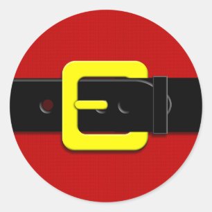 Adesivo Redondo Santa Claus Belt