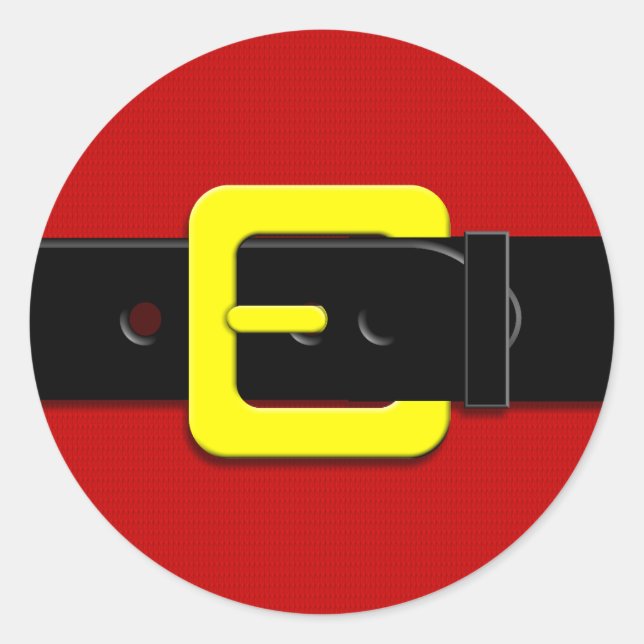 Adesivo Redondo Santa Claus Belt (Frente)