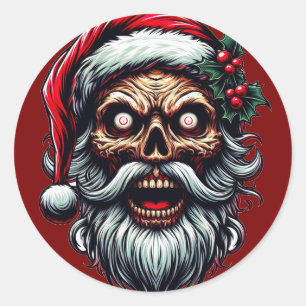 Adesivo Redondo Santa Claus Stickers
