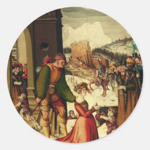 Adesivo Redondo Santa Doroteia de Cesareia