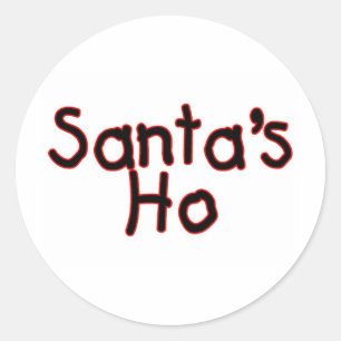 Adesivo Redondo Santa Ho