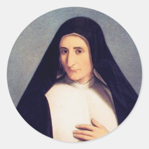 Adesivo Redondo Santa Luigia Poloni freira católica italiana