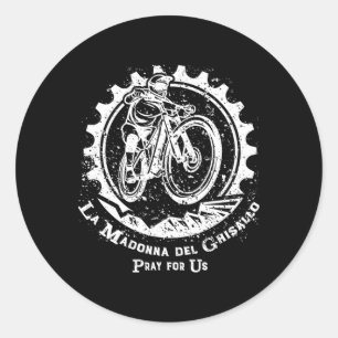Adesivo Redondo Santa Madona Del Ghisallo Padroeira do Ciclismo de