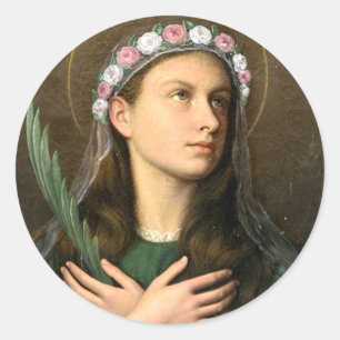 Adesivo Redondo Santa Maria Goretti