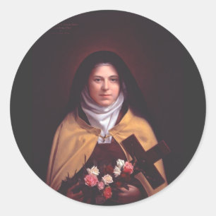 Adesivo Redondo Santa Teresa de Lisieux