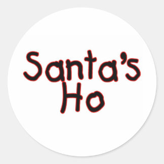 Adesivo Redondo Santas Ho