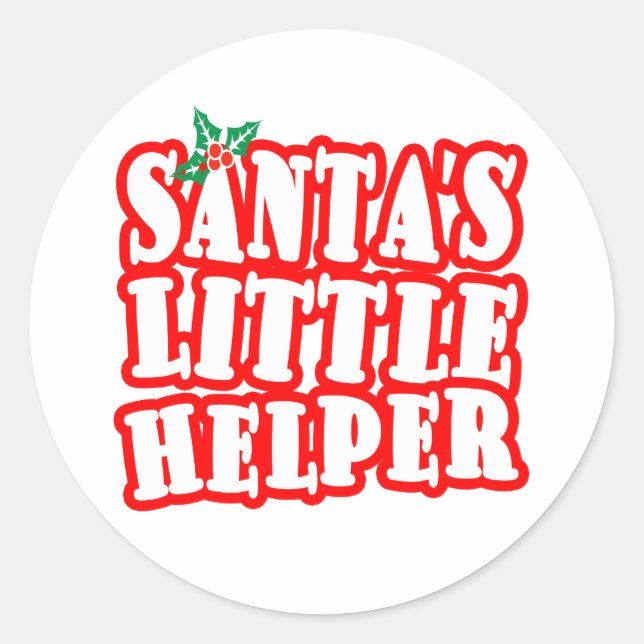 Adesivo Redondo Santas Little Helper (Frente)
