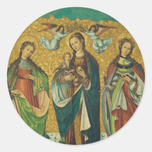 Adesivo Redondo Santas Perpétua e Felicidade