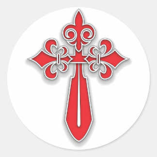 Adesivo Redondo Santiago Cross