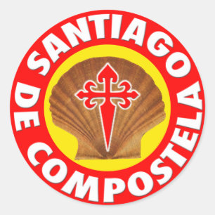 Adesivo Redondo Santiago de Compostela