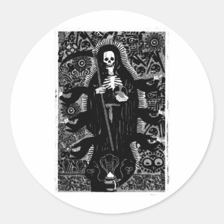 Adesivo Redondo Santisima Muerte