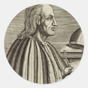 Adesivo Redondo Santo Anselmo de Canterbury Doutor da Igreja