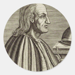 Adesivo Redondo Santo Anselmo de Canterbury Doutor da Igreja