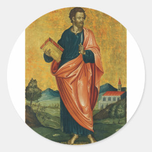 Adesivo Redondo Santo Bartolomeu o Apóstolo Belas Artes
