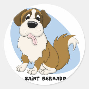 Adesivo Redondo Santo Bernard Stickers