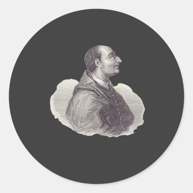 Adesivo Redondo Santo Charles Borromeo Arcebispo de Milão (Frente)