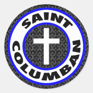 Adesivo Redondo Santo Columban