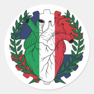 Adesivo Redondo Santo da República Dominicana Josephs italianos It