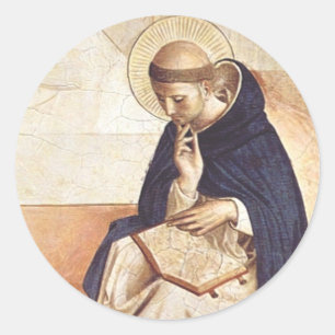 Adesivo Redondo Santo Domingos de Gusmão por Fra Angelico