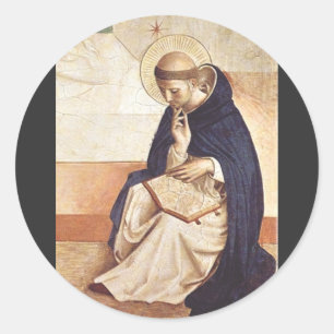 Adesivo Redondo Santo Domingos de Gusmão por Fra Angelico