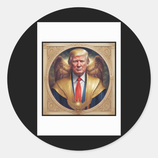 Adesivo Redondo Santo Donald (Frente)