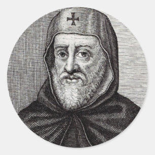 Adesivo Redondo Santo Efrem, o Sírio Mestre do Arrependimento Arte