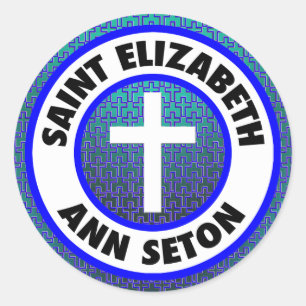 Adesivo Redondo Santo Elizabeth Ann Seton