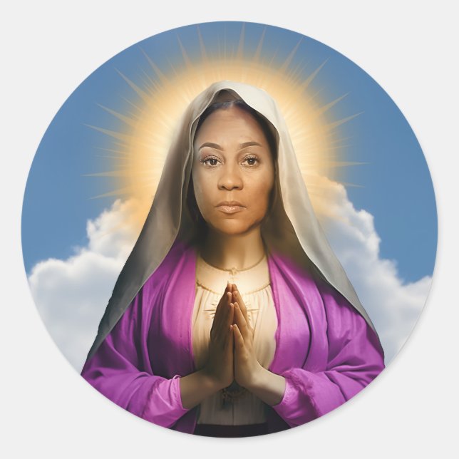 Adesivo Redondo Santo Fani Willis Prayer Candle (Frente)