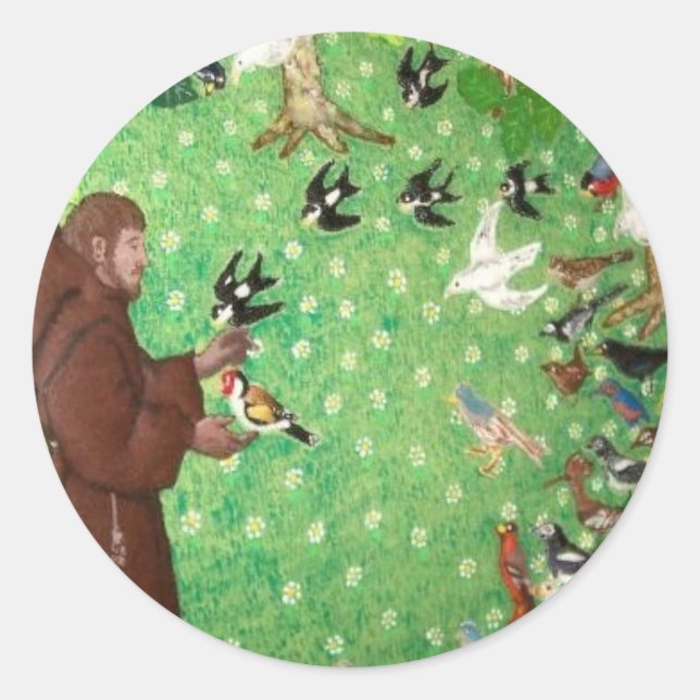 Adesivo Redondo Santo François de Base (Frente)