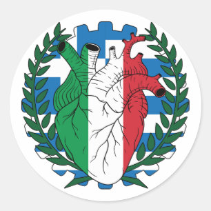 Adesivo Redondo Santo grego Josephs Day italianos Itália