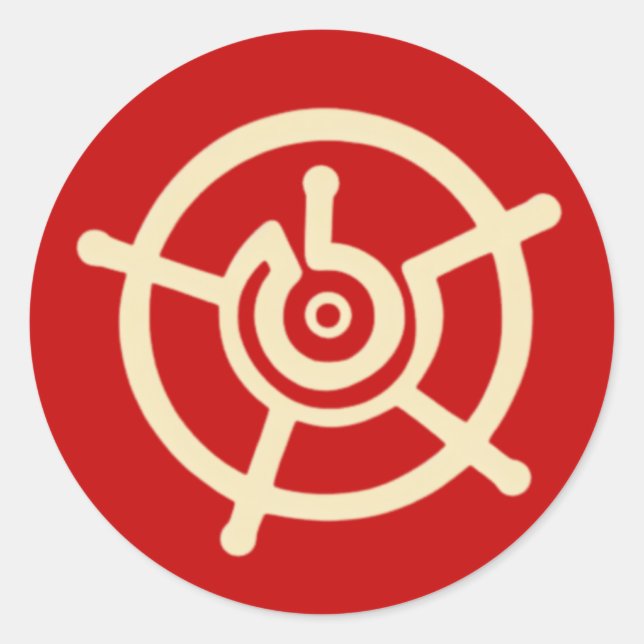 Adesivo Redondo Santo Halo (Frente)