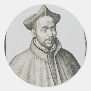 Adesivo Redondo Santo Inácio de Loyola Fundador dos Jesuítas