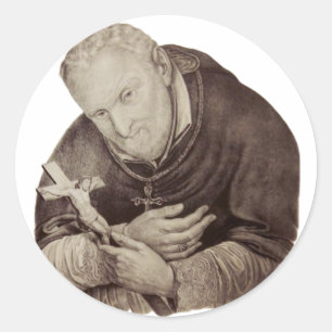 Adesivo Redondo Santo italiano Alphonsus Liguori