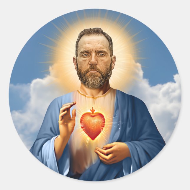 Adesivo Redondo Santo Jack Smith Prayer Candle (Frente)