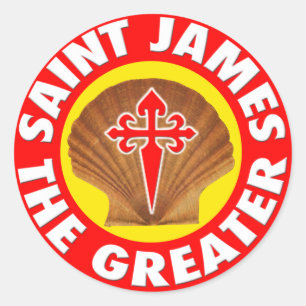 Adesivo Redondo Santo James, o Grande