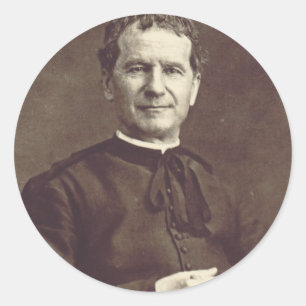 Adesivo Redondo Santo John Bosco Priest e confessor