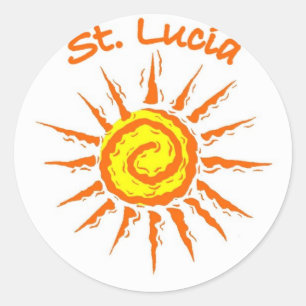 Adesivo Redondo Santo Lucia