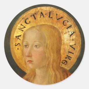Adesivo Redondo Santo Lucy Lucia c1470