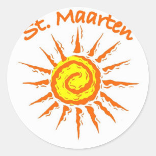 Adesivo Redondo Santo Maarten