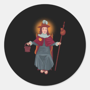 Adesivo Redondo Santo Niã±O De Atocha